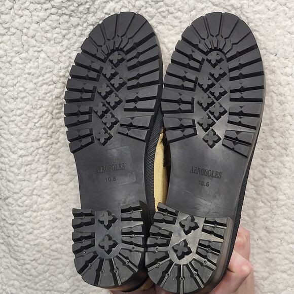 NEW AEROSOLES Cruz Lace-up Bootie In Camel Suede womens boots size 10.5 - Picture 6 of 8